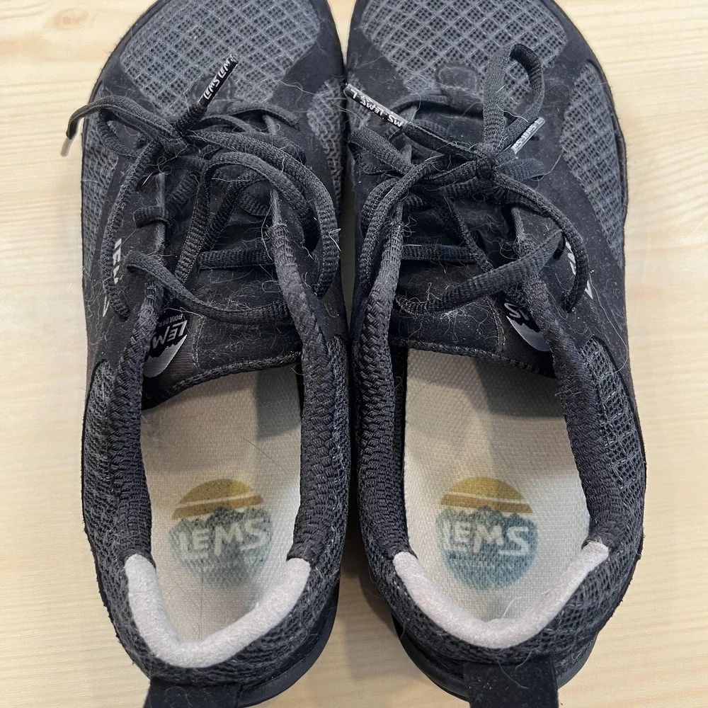 Lems Primal 2 Shoes Mens Size 10 Black Mesh Barefoot Athletic Sneakers LM211015